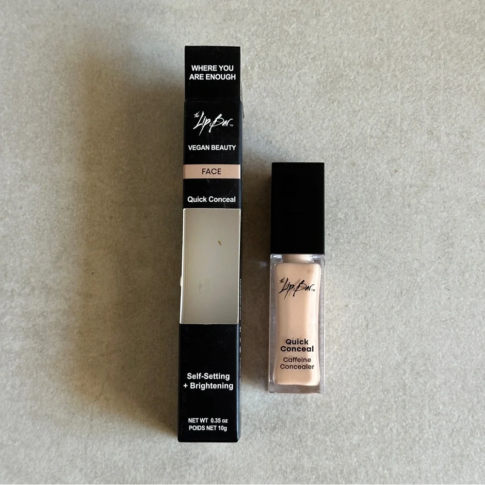 The Lip Bar Quick Conceal Caffeine Concealer - Ivory Self-Setting & Brightening